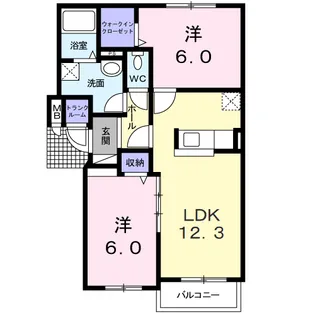 フーレビラ【4階】の間取り