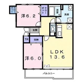 パークサイド元町【1階】の間取り