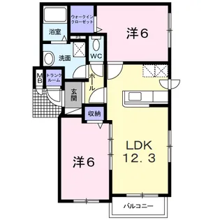 チェリーシャトー【1階】の間取り