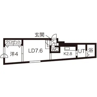 モンターニュボヌール【105号室】の間取り