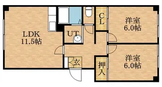 アルファコスモ伏古公園【00202号室】の間取り