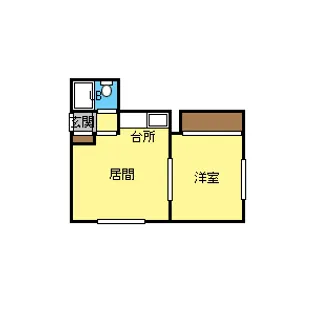 ロイヤル菊水A【3階】の間取り