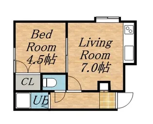 ウイングN15【4階】の間取り