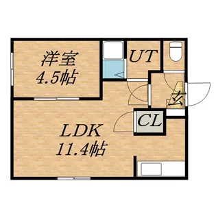エスパス【2階】の間取り