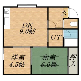 グリーンハウス【201号室】の間取り