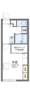 レオパレスさくら【207号室】の間取り