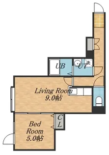 ヴェルソー【202号室】の間取り