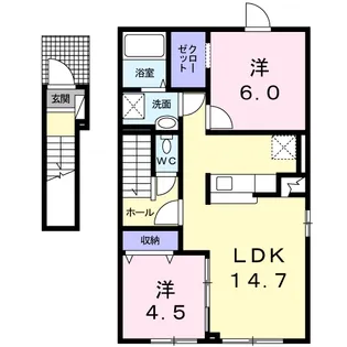 プレアデス【2階】の間取り
