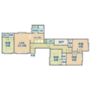 TUBEハウス【1階】の間取り