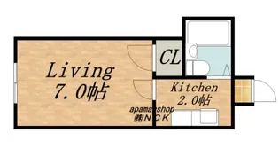 パルコート【106号室】の間取り