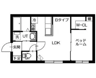 リベルタ北11条【202号室】の間取り