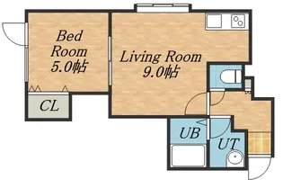 ウィングS&A【202号室】の間取り