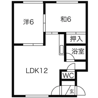 ロイヤルハイツE【2階】の間取り