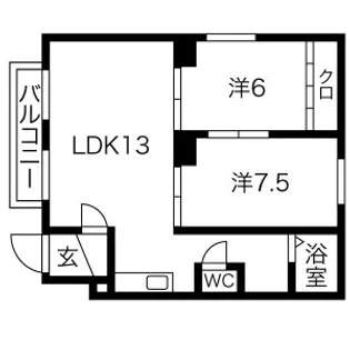 パレスシャレム37【201号室】の間取り