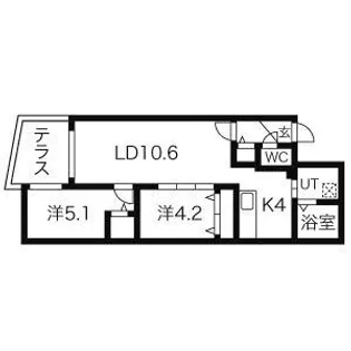 ルピシア麻生【1階】の間取り