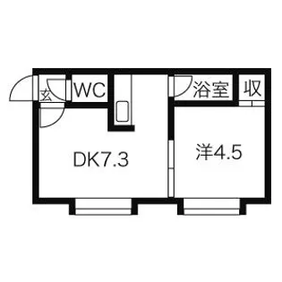 クルーズハウス環状通【101号室】の間取り