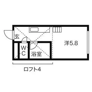 大洋ビル【106号室】の間取り