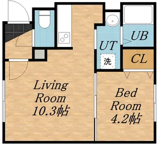 プレミアムマンション銀河【1階】の間取り
