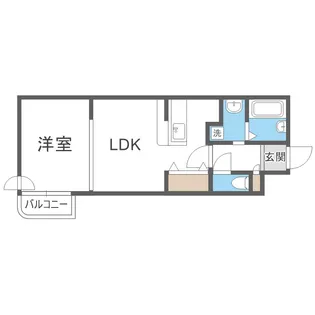 港プロシード16【1階】の間取り