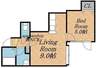 カーサ ブレッザ【201号室】の間取り