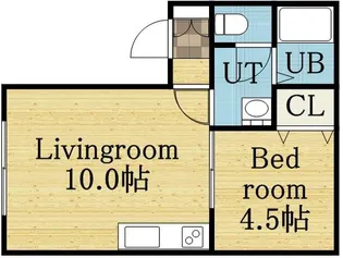 ウィンディア苗穂【202号室】の間取り