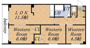 メルバN14【3階】の間取り