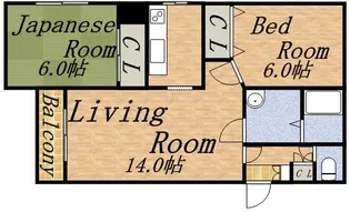 ラ・チポラ【2階】の間取り