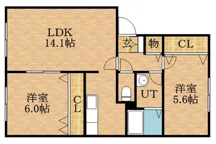 リヴェールM82【2階】の間取り