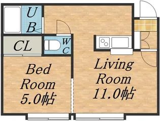 ガーデンパレス【2階】の間取り