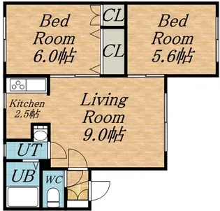 シュプレーム【202号室】の間取り