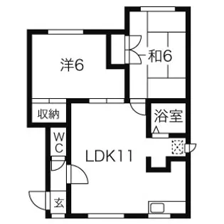 ノース26【1階】の間取り
