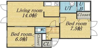 グランコリーヌ Ⅳ【1階】の間取り