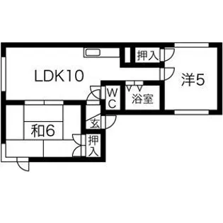 パルコート159【501号室】の間取り