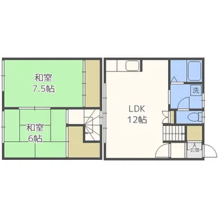 第3コーポ春【1階】の間取り
