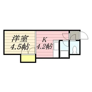 グランドール菊水【1階】の間取り