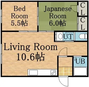 セントラルマンション【3階】の間取り