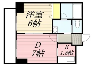 ドーリス札幌【1階】の間取り