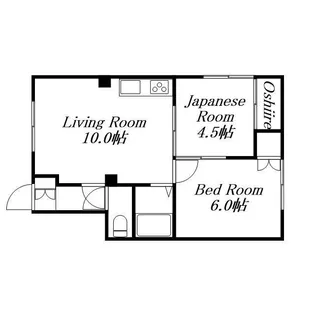 ミコーハイツ【B-2号室】の間取り
