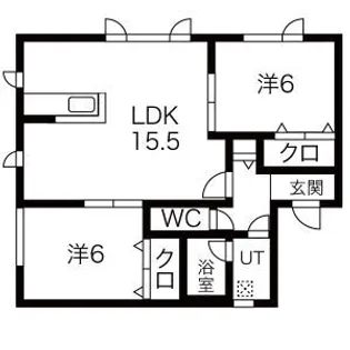 フラリッシュ屯田【101号室】の間取り