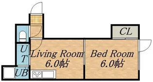 8条ハイツ【1階】の間取り