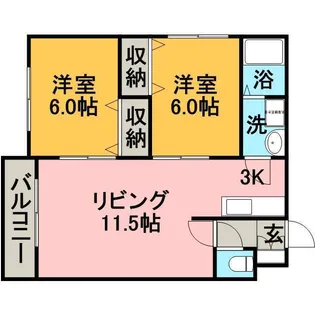 エストパトリア【1階】の間取り