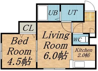 エステート品川【3階】の間取り