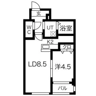 フランセレジデンシア リシェス南麻生【7階】の間取り