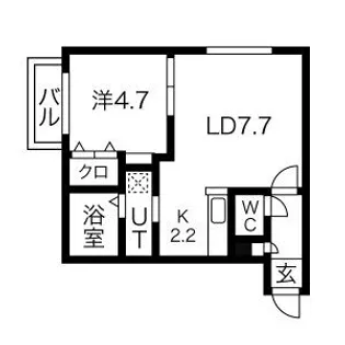 BALBONI N17【2階】の間取り