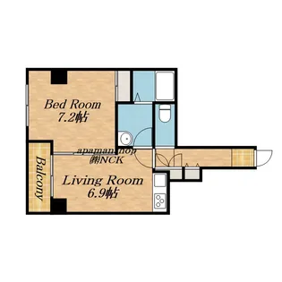 メゾンド東麻生【101号室】の間取り