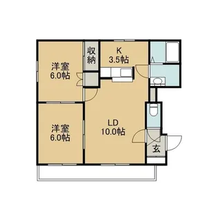ノースグレイト【4階】の間取り