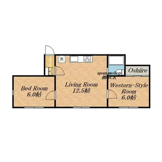 ハイツ金沢【202号室】の間取り