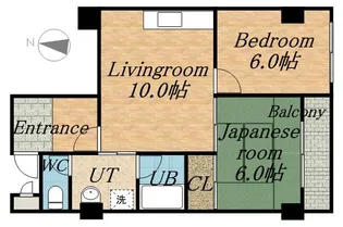 北34条ターミナルハイツ【709号室】の間取り