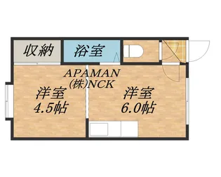 アルファキューブ1【3号室】の間取り