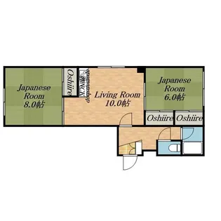 コーポあさや【3階】の間取り